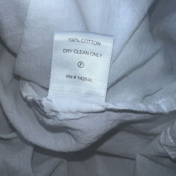 Rhode Nala White Cotton Tiered Mini Dress XS Boho Resort Summer Lined Flowy - Picture 7 of 9